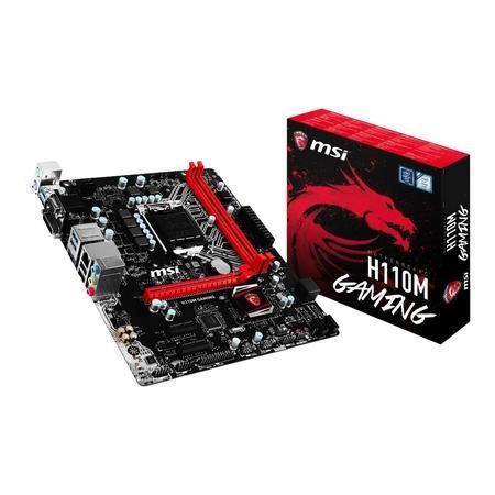 MSI Gaming Intel H110 DDR4 LGA 1151 Micro-ATX Motherboard